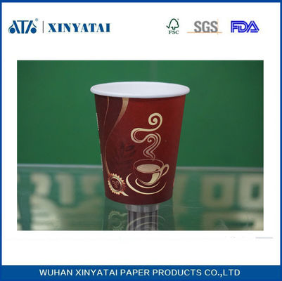 Китай 10oz Индивидуальные Одноместный ПЭ покрытие бумаги Адиабатические одноразовые стаканчики для горячих напитков поставщик