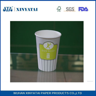 Китай Логотип Печать Двухместный с покрытием PE прохладительных напитков Бумажные стаканчики Пользовательские печатной бумаги кофейные чашки поставщик