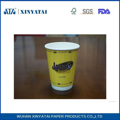 Китай Двойная стена подгоняла бумажный OEM кофейных чашек 12oz 400ml с логосом поставщик