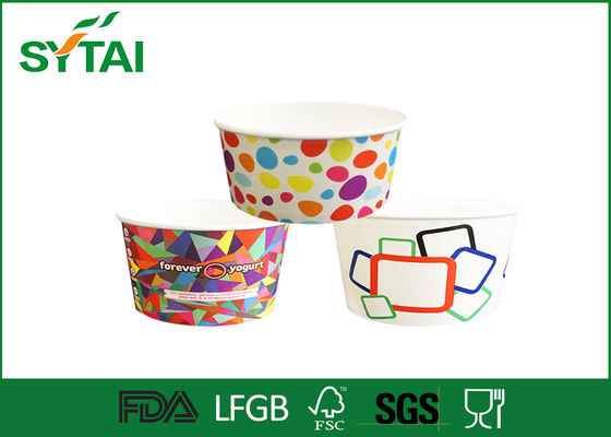 Китай Малый Пользовательские печатных Замороженный йогурт и мороженое Бумажные стаканчики с крышками, Бумага Чаши 2 унции поставщик