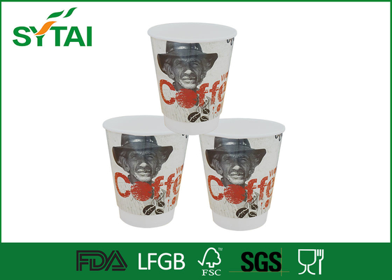 Китай Сейф жаропрочных двойными стенками Бумажные стаканчики 12oz Изолированные бумаги кофейные чашки поставщик