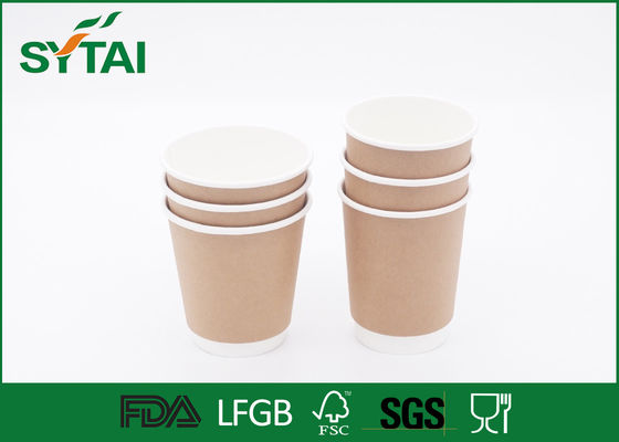 Китай Изготовленные на заказ бумажные стаканчики стены двойника логотипа устранимые/простые кофейные чашки хода прочь поставщик