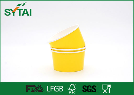 Китай Простой подгонянный напечатанный логотип желтых бумажных шаров мороженого устранимый поставщик