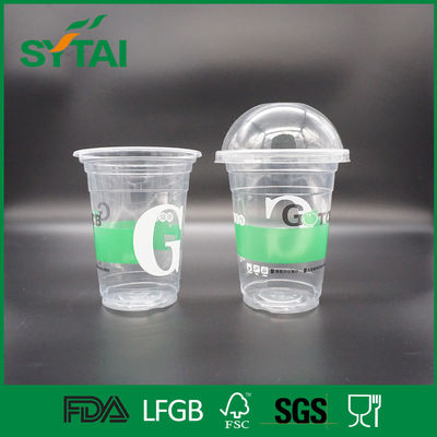 Китай Много определяют размер изготовленные на заказ устранимые пластиковые чашки, пластмасовый контейнер ясности с крышкой поставщик