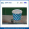 9 унций логотипа двойной чашки мороженого одноразовые бумажные PE / Йогурт кубки с крышками поставщик
