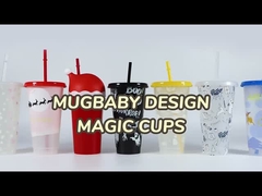 Рождественский подарок, стеклянная пластиковая чашка для питья с изменением цвета, рождественский стакан с соломинкой