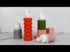 Пищевая бутылка с силиконовой водой для пищевых продуктов PP складная 350 мл 550 мл 750 мл