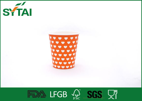 Китай Дизайн оранжевых бумажных стаканчиков напитка цвета очаровательных горячих устранимый шикарный поставщик