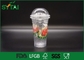 Чашки чая среднего размера устранимые пластиковые с крышками купола, изготовленным на заказ напечатанным логотипом поставщик